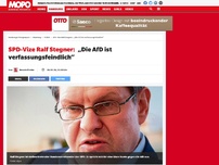 Bild zum Artikel: SPD-Vize Ralf Stegner:: „Die AfD ist verfassungsfeindlich“