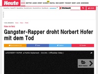 Bild zum Artikel: Video im Netz: Gangster-Rapper droht Norbert Hofer mit dem Tod