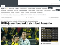 Bild zum Artikel: BVB-Juwel Mor bedankt sich bei Ronaldo