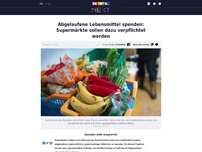 Bild zum Artikel: Abgelaufene Lebensmittel spenden: Supermärkte sollen dazu verpflichtet werden