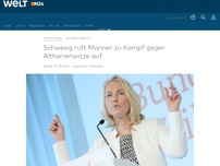 Bild zum Artikel: Sexismus-Debatte: Schwesig ruft Männer zu Kampf gegen Altherrenwitze auf