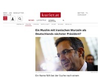 Bild zum Artikel: Ein Muslim mit iranischen Wurzeln als Deutschlands nächster Präsident?