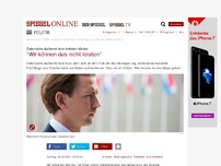 Bild zum Artikel: Österreichs Außenminister kritisiert Merkel: 'Wir können das nicht leisten'