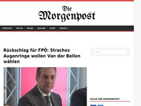 Bild zum Artikel: Rückschlag für FPÖ: Straches Augenringe wollen Van der Bellen wählen