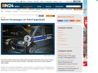 Bild zum Artikel: Dresden - 
Mehrere Einsatzwagen der Polizei angezündet