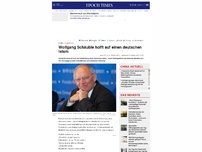 Bild zum Artikel: Wolfgang Schäuble hofft auf einen deutschen Islam