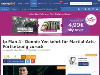 Bild zum Artikel: Ip Man 4 - Donnie Yen kehrt für Martial-Arts-Fortsetzung zurück!