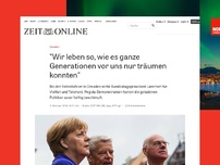 Bild zum Artikel: Dresden: Pegida-Anhänger beschimpfen Merkel und Gauck