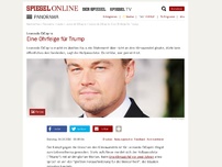 Bild zum Artikel: Leonardo DiCaprio: Eine Ohrfeige für Trump