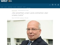 Bild zum Artikel: Polizeigewerkschaft warnt: 'Sie verachten unser Land und lachen über unsere Justiz'