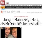 Bild zum Artikel: Frau bekam kein Wasser - Junger Mann zeigt Herz, als McDonald's keines hatte