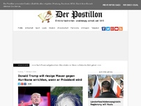 Bild zum Artikel: Donald Trump will Mauer gegen Hurrikane errichten, wenn er Präsident wird