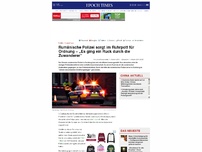 Bild zum Artikel: Rumänische Polizei sorgt im Ruhrpott für Ordnung – „Es ging ein Ruck durch die Zuwanderer“