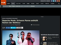 Bild zum Artikel: Depeche Mode: Schwere Panne enthüllt Namen der Welttour