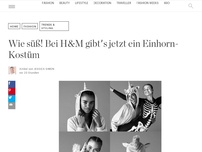 Bild zum Artikel: Wir flippen gerade aus! Bei H&M gibt’s ein Einhorn-Kostüm