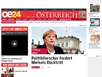 Bild zum Artikel: Politikforscher fordert Merkels Rücktritt