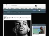 Bild zum Artikel: 10.10.2016 | Drake, Auf großer Europa-Tour: Drake kommt für vier Konzerte nach Deutschland