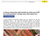 Bild zum Artikel: In dieser deutschen Wohnsiedlung zahlt man 0,88 Euro Jahresmiete! 3 Dinge muss man dafür tun.