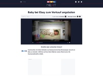 Bild zum Artikel: Baby bei Ebay zum Verkauf angeboten