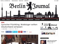 Bild zum Artikel: Syrischer Flüchtling: Wutbürger sollten Deutschland verlassen