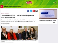 Bild zum Artikel: Ältester Deutscher: 'Eiserne Gustav' aus Havelberg feiert 111. Geburtstag | MDR JUMP