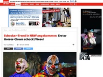 Bild zum Artikel: Schocker-Trend in NRW angekommen: Erster Horror-Clown schockt Wesel