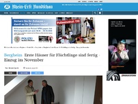 Bild zum Artikel: Bergheim: Erste Häuser für Flüchtlinge sind fertig - Einzug im November
