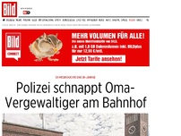 Bild zum Artikel: 90-Jährige missbraucht - Polizei schnappt Oma- Vergewaltiger am Bahnhof