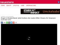 Bild zum Artikel: Angst in Deutschland: Jetzt treiben die realen Killer-Clowns ihr Unwesen auch bei uns!