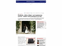 Bild zum Artikel: Duisburg: „Allahu Akbar“ und hysterisches Lachen – Araber crasht Hochzeit in Kirche