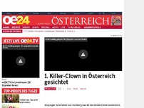 Bild zum Artikel: 1. Killer-Clown in Österreich gesichtet