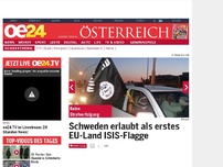 Bild zum Artikel: Schweden erlaubt als erstes EU-Land ISIS-Flagge