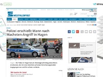 Bild zum Artikel: Polizei erschießt Mann nach Schwertangriff in Hagen
