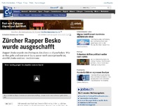Bild zum Artikel: Exklusives Interview aus Pristina: Zürcher Rapper Besko wurde ausgeschafft