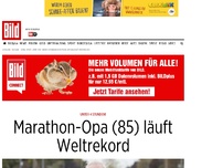 Bild zum Artikel: Unter 4 Stunden! - Marathon-Opa (85) läuft Weltrekord