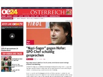 Bild zum Artikel: 'Nazi-Sager' gegen Hofer: SPÖ-Chef schuldig gesprochen