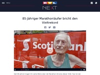 Bild zum Artikel: 85-Jähriger Marathonläufer bricht den Weltrekord