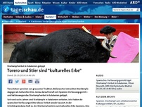 Bild zum Artikel: Katalonien: Verfassungsgericht kippt Stierkampfverbot