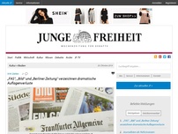 Bild zum Artikel: „Berliner Zeitung“, „Bild“ und „FAS“ verzeichnen dramatische Auflagenverluste