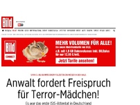 Bild zum Artikel: Polizist niedergestochen - Anwalt fordert Freispruch für Terror-Mädchen!