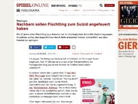 Bild zum Artikel: Thüringen: Nachbarn sollen Flüchtling zum Suizid angefeuert haben