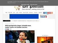 Bild zum Artikel: DFB-Sportgericht: Roger Schmidt muss sieben Spiele mit Knebel coachen