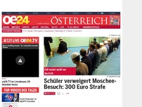 Bild zum Artikel: Schüler verweigert Moschee-Besuch: 300 Euro Strafe
