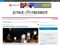 Bild zum Artikel: Linke Aktivisten stören Trauerfeier für ermordeten Hamburger