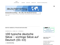 Bild zum Artikel: 100 typische deutsche Sätze – wichtige Sätze auf Deutsch (01-10)