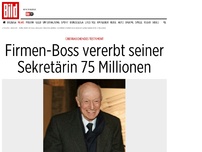 Bild zum Artikel: Überraschendes Testament - Firmen-Boss vererbt seiner Sekretärin 75 Millionen