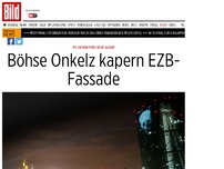 Bild zum Artikel: PR-Aktion fürs neue Album - Böhse Onkelz kapern EZB-Fassade