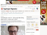 Bild zum Artikel: Augsburg : Hodenkrebs mit 24: 'Ich mach ihn fertig, dann geht's weiter mit Leben'