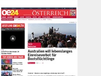 Bild zum Artikel: Australien will lebenslanges Einreiseverbot für Bootsflüchtlinge