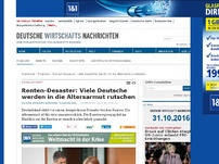 Bild zum Artikel: Renten-Desaster: Viele Deutsche werden in die Altersarmut rutschen